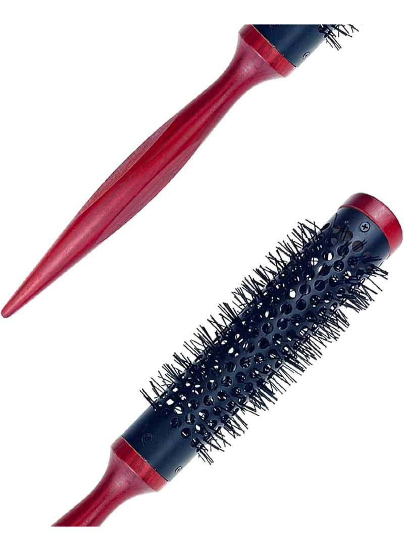 1 قطعة من الفرشاة الدائرية، الفرشاة الشعرية الدائرية الصغيرة فائقة الرقة الفرشاة التجميلية للشعر ذات الشعيرات النيلونية الفرشاة للشعر لجفف بالهواء الساخن وتضخيم والتلفيف والتسوية كبيرة الحجم - Image 2